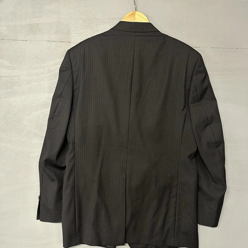Daniel Cremieux Men's Blazer Loro Piana Italy Black 40R‎ Wool